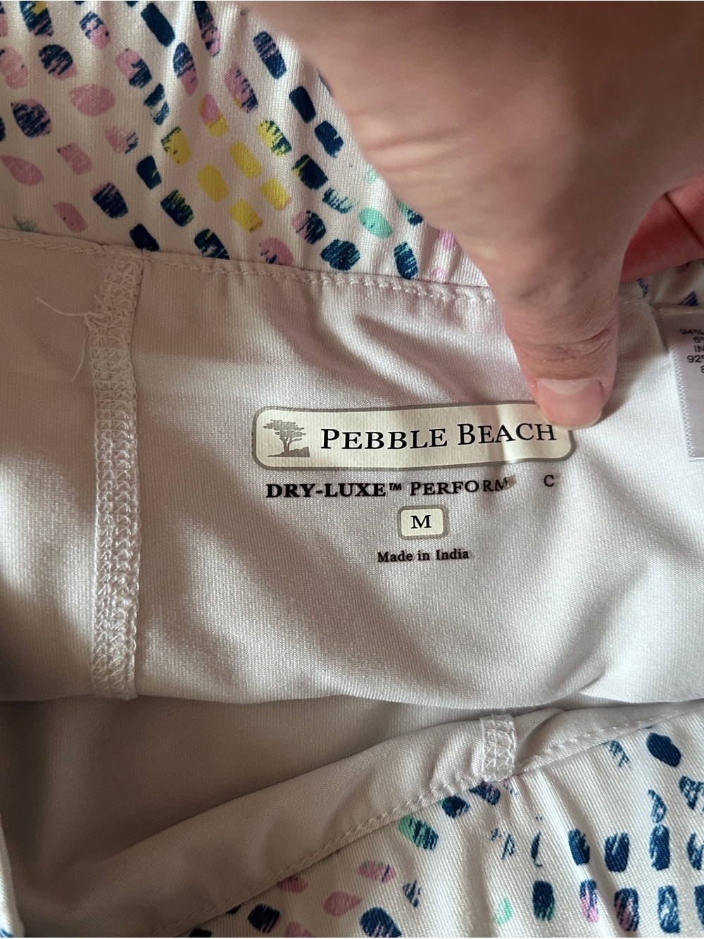 Pebble Beach Women's Print Performance Skort - White Multi, M